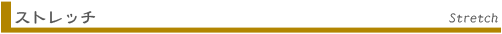 ストレッチ Stretch